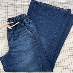NWOT ~ Anthropologie Pilcro Drawstring Wide-Leg Jeans ~ MEDIUM